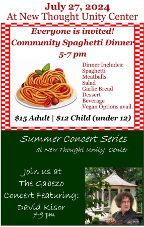 Community Spaghetti Dinner & Concert