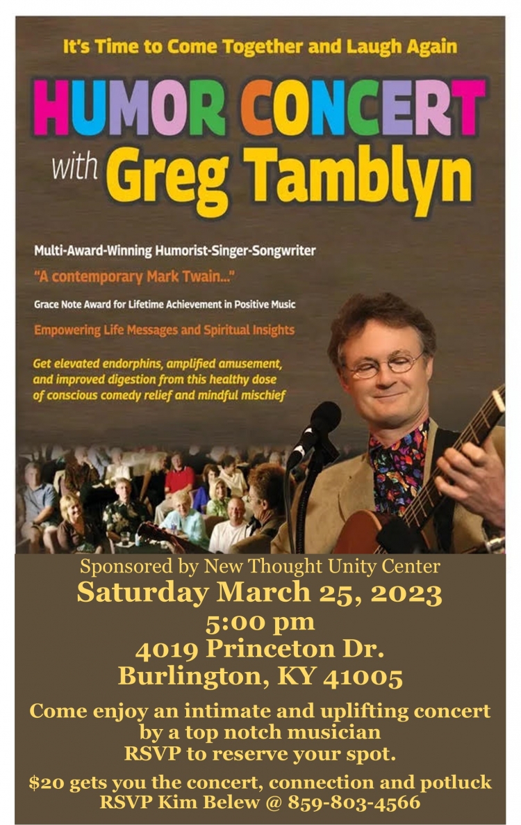 Greg Tamblyn Humor Concert